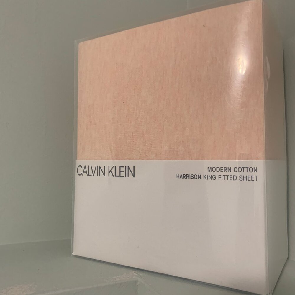 Calvin Klein   Fitted Sheet King Size Cotton Harrison 1 Piece  Modal